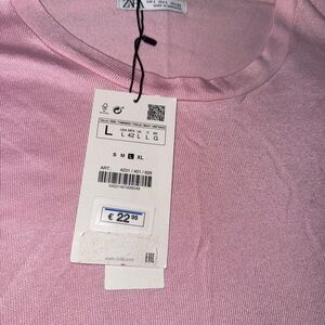 Zara Light Pink Short Sleeve Men's Tee